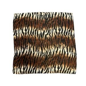 Animal Print Square Hair Neck Purse Scarf